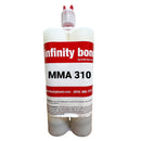 400 ml Cartridge of Infinity Bond MMA 310 Medium Setting Adhesive for Difficult to Bond Plastics