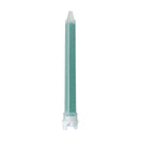 Green Infinity Bond MFQ-10-24T static mixer nozzle with stepped tip, designed for 200ml, 400ml, and 600ml F System cartridges