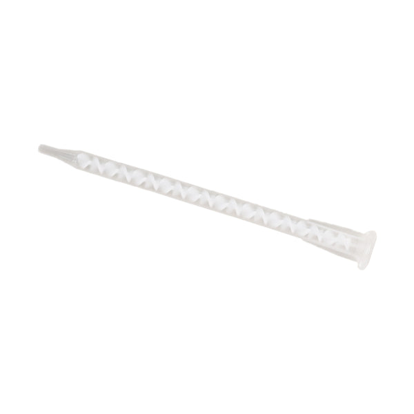 Infinity Bond 190-620 is a clear plastic housing static mixer with bayonet connection and slip luer tip for use with 1:1 and 2:1 adhesive dispensing applications.