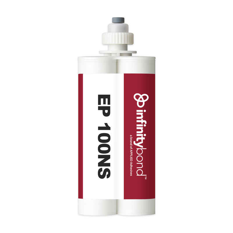 Infinity Bond EP 100NS 400 ml Cartridge – 1:1 epoxy, non-sag, fast 5-minute cure, strong bonds for metals and plastics