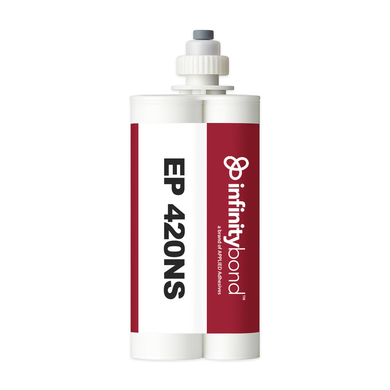 400 ml C-System Cartridge of Infinity Bond EP 420NS – Off-white 2:1 epoxy, extended cure, bonds wood, metal, and ceramics