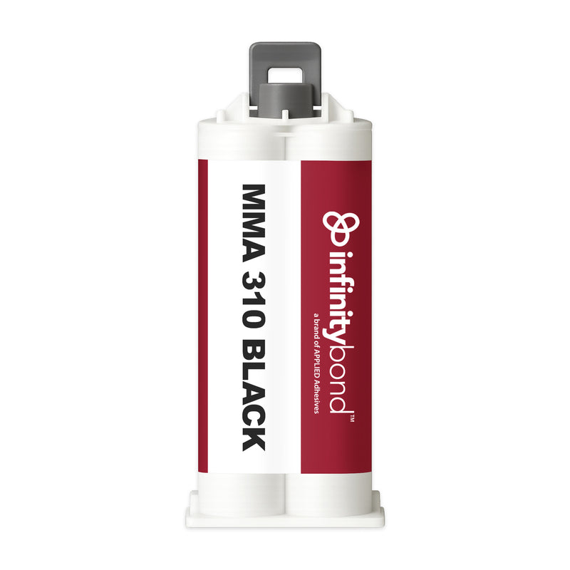 50 ml B-System Cartridge of Infinity Bond MMA 310 Black – 1:1 structural methacrylate adhesive for metals and plastics