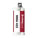 50 ml Cartridge of Infinity Bond MMA 422 – Structural 10:1 adhesive, flexible, weather resistant, bonds metals and plastics