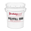 Infinity Bond POLYFILL 5000 high strength marine polyester putty in 5-gallon pail for transom repair and structural bonding