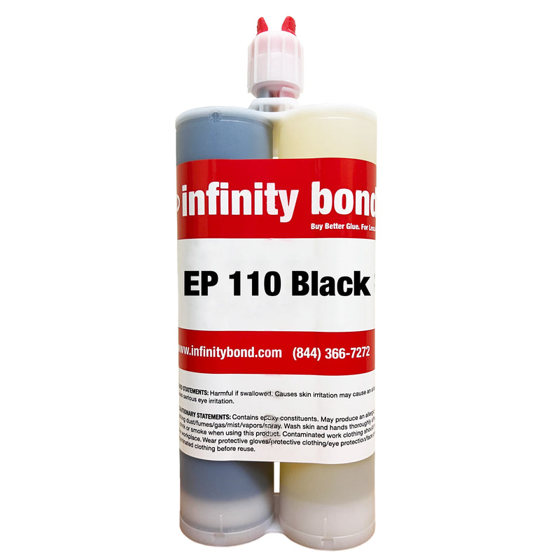 Infinity Bond EP110 Black Super High Strength 5 Minute Epoxy - 400 ml cartridge