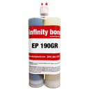 Infinity Bond EP 190GR Gray High Performance Long Open Time Epoxy 400 ml cartridge