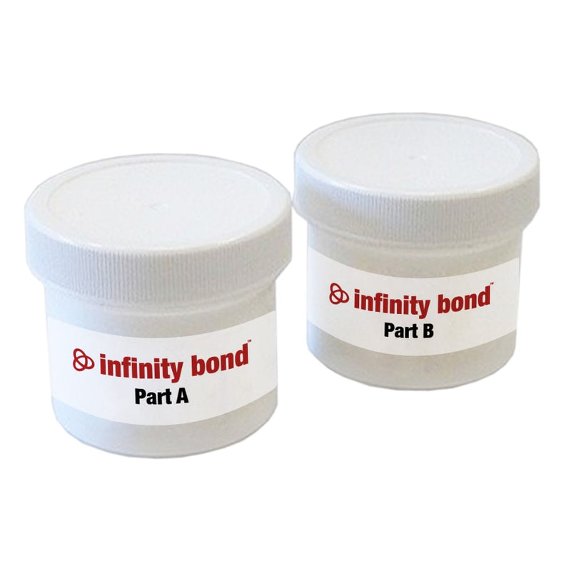 Infinity Bond EP H20E-SP silver epoxy in parts A and B canisters