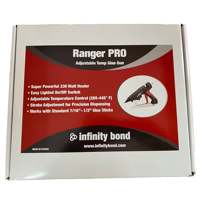 Infinity Bond Ranger PRO Adjustable Temp Hot Melt Glue Gun
